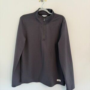 🚴 Peloton Men's Quarter Zip Pullover – Charcoal Gray – Size Large